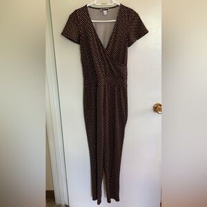Another Story navy and burgundy jumpsuit size XS